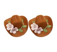 Générique 2 pièces Chapeaux Décoratifs pour Bouteilles de Vin Style Fête Couvre-Bouteilles Décoratifs pour Ambiance Festive de Noël