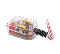 Générique 2 Pièces Convertisseur de Fréquence Audio pour Voiture Adaptateur Audio pour Voiture Abs et PVC Conversion Haute Fréquence pour Câblage Haut-Parleur