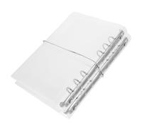 Générique 2 Pièces Couverture de Classeur A6 en Pp Transparent, Protège-cahier Portable et Anti-poussière avec Motif Diagonal Unique, pour Suivi de Budget et Écriture de Journal
