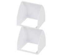 Générique 2 Pièces couverture de sonnette à l'extérieur mur sortie Cas lumière nid housse de protection pour sonnette couvercle de sonnette en plastique accessoires de sonnette abdos blanche