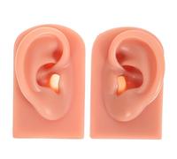 Générique 2 Pièces crochets de boucle d'oreille fermoirs de boucles d'oreilles bouchon d'oreille boules Quies écouteurs modèle de piercing en silicone modèle d'oreille perçante Gel de silice