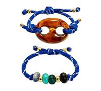 Générique 2 pièces de Bracelets en Corde d ' Accent de Nez de Porc, Couleurs Vives, matériaux Doux pour Superposition d ' apparences, en Corde tressée