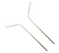 Générique 2 Pièces de Branches de Remplacement Universelles pour Lunettes Embouts Transparents Métal Doré Accessoires pour Monture de Lunettes de Soleil de Vue Réparation et Entretien