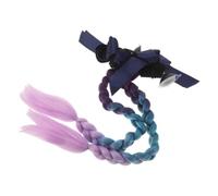 Générique 2 Pièces Décoration Tressée Tresse Triple Détachable en Fil Haute Température, Couleurs Lumineuses, Fixation Facile pour Casque de Scooter ou Complet pour Balades à Moto