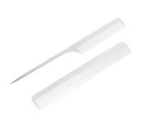 Générique 2 Pièces Démêlant Peigne Pour Cuir Chevelu Peigne à Moustache Queue De Rat Cheveux D'acier Peigne De Poche Peignes à Moustache Peignes à Queue Pour Femmes Acier Inoxydable Silver