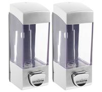 Générique 2 Pièces Distributeur de Savonnette Mural à Pression 350ml Abs