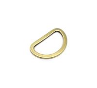 Générique 2 pièces en métal 16mm 19mm 25mm 32mm 38mm Sac à Main Sac à Main Sangle Ceinture Collier de Chien chaîne Web Plat O Dee D Anneau Boucle Fermoir Bricolage(Brush Brass,Inner Wide 25mm)