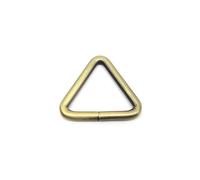 Générique 2 pièces en métal 20mm 25mm 32mm 38mm, Sangle de Sac à Main en Cuir, Ceinture Collier de Chien, chaîne Web O Dee Triangle Anneau Boucle Fermoir Bricolage(Brush Brass,Inner Wide 38mm)