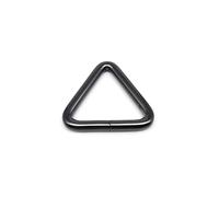 Générique 2 pièces en métal 20mm 25mm 32mm 38mm, Sangle de Sac à Main en Cuir, Ceinture Collier de Chien, chaîne Web O Dee Triangle Anneau Boucle Fermoir Bricolage(Gray Black,Inner Wide 38mm)