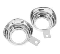 Générique 2 pièces Entonnoirs Inox Large Ouverture Entonnoirs Cuisine Multifonctions pour Confiture Huile et Remplissage Bouteilles Ustensiles Cuisine Inox Résistants et Pratiques pour