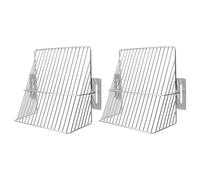 Générique 2 Pièces Grille de drainage Couvercle de vidange en acier inoxydable Couvercle de drain extérieur protège-feuilles d'égout Garde-gouttière Grille de vidange Silver