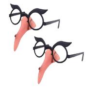 Générique 2 Pièces Halloween Nez Lunes - Nouveauté Des Verres De Nez Sorcières Drôles De Fête Des Lunettes De Joues Accessoires Pour Halloween Carnival Dress Up Masquerade Birthday Party