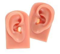 Générique 2 Pièces Kit De Perçage D'oreille or Boules Quies Écouteurs Antibruit Bouchon D'oreille Boucle Oreillettes Oreilles D'oreille Antibruit Modèle De Perçage Gel De Silice