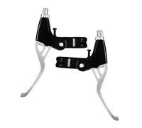 Générique 2 Pièces Levier de Frein pour Vélo Ensemble de Leviers de Frein Poignée Remplacement Aluminium Réglable Fonction Réparation Adapté Vélo Montagne Route, Argent