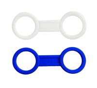 Générique 2 Pièces Masque Tuba Support Sangle Régulateur Flexible Silicone Facile à Installer Accessoires Compatibles Adaptés à La Plongée Apnée, Clair et Bleu, comme décrit