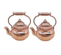 Générique 2 Pièces Mini Bouilloire Miniature pour Maison de Accessoires de Cuisine Réalistes pour Jeu de Simulation et Décoration