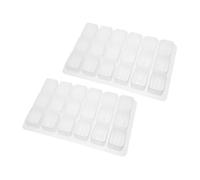 Générique 2 Pièces Moules Silicone pour Mahjong Moules de Résine Époxy DIY Démoulage Facile Accessoires de Fabrication de Tuiles