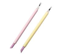 Générique 2 Pièces Outil de Pédicure Pousse Cuticule et Éliminateur de Outil de Inoxydable Couleur Aléatoire Pratique pour Usage Domestique et Professionnel Couleur