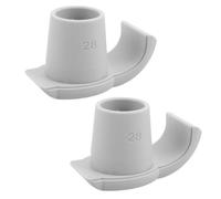 Générique 2 Pièces Patins Antidérapants Blancs pour Déambulateur en Pa et Tpr, Minimisent les Risques de Glissade, Portables, pour Surfaces Enneigées et Entrées de Maison