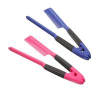 Générique 2 Pièces peigne attelle hair charms hair toppers peigne pour séparer les cheveux brosse à lisser les cheveux denté pour x de coupe de x Plastique