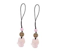 Générique 2 pièces Pendentif Téléphone Renard Cartoon Breloque Porte-clés Légère et Multifonction Accessoire Décoratif pour Téléphone Cadeau Pratique pour Chacun