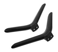 Générique 2 Pièces Pied pour Télévision Noir en Abs avec Vis, Installation Facile et Stabilité Renforcée, Support Moderne pour Téléviseurs de 32 à 65 Pouces, pour Usage Domestique