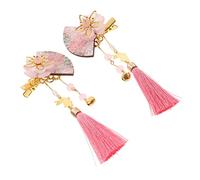 Générique 2 Pièces Pince à Éventail Accessoires de Traditionnels Élégance et Originalité Parfaites pour Kimono et Autres Tenues