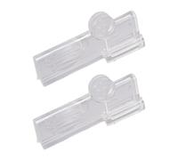 Générique 2 Pièces Pince de Scellage pour Carton de Lait Clip de Fermeture Scelleur de Sac Agrafe Alimentaire Fermoir Étanche Rotatif Adapté pour Le Réfrigérat, Clair