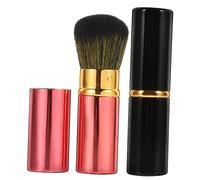 Générique 2 Pièces pinceau surligneur shampooing palette Se maquiller tanneur para pinceaux blush highlighter rougir pour le maquillage pinceau à poudre pour le visage cosmétique aluminium