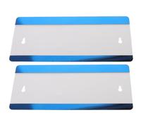Générique 2 Pièces Plaque de Porte Remplacement Rapide des Noms Moderne en Acier Inoxydable de Bureau Finition Résistante aux Traces et Rayures pour Espaces de Bureaux Loués