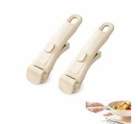 Générique 2 Pièces Poignée Amovible Universelle Pour Poêles, Poignée Amovible Mastrad, Poignee Détachable Pour Casserole Résistante À La Chaleur (250°C,10kg) (Blanc)