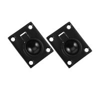 Générique 2 Pièces Poignée de Tirage à Anneau Encastré en Acier Inoxydable Carré pour Trappe de Bateau et Pont de Yacht, Prise Stable et Opération Précise pour Entretien Nautique