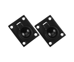 Générique 2 Pièces Poignée de Tirage à Anneau Encastré en Acier Inoxydable Carré pour Trappe de Bateau et Pont de Yacht, Prise Stable et Opération Précise pour Entretien Nautique