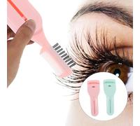 Générique 2 pièces Recourbe-cils à Poignée Longue avec Brosse Outil de Beauté pour Cils Naturel et Confortable Adapté à Toutes Formes Yeux