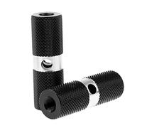 Générique 2 Pièces Repose-Pieds Vélo Cylindre Aluminium Axe Pédale Antidérapant Convient Vélos Montagne Trajets Quotidiens, Noir, comme décrit