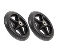 Générique 2 Pièces Roues Frontales pour Fauteuil Roulant en Pvc et Acier, Silencieuses, Résistantes à L'usure, Capacité de Charge Élevée, Diamètre 6 Pouces, Adaptées pour Déambulateur