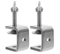 Générique 2 Pièces Serrage-joints C en Acier Inoxydable Argenté, Portable et Haute Résistance, Ouverture 30mm, Plage de Serrage 0-25mm, Travail du Bois