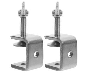 Générique 2 Pièces Serrage-joints C en Acier Inoxydable Argenté, Portable et Haute Résistance, Ouverture 30mm, Plage de Serrage 0-25mm, Travail du Bois