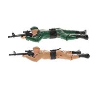 Générique 2 Pièces Soldat Soldats rampants électriques Jouets de Jouets de Combat s de électriques pour Enfants Figurines de s Plastique