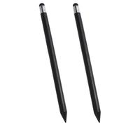 Générique 2 Pièces Stylet Capacitif pour Tablette Tactile Noir en Plastique, Haute Sensibilité et Usage Polyvalent, pour Écrire et Dessiner sur Écrans Tactiles