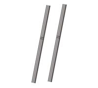 Générique 2 Pièces Stylo à Ongles En Cristal Entrée Solide Para Deux Gel Sculpture Tondeuse Clou Autocollants Lampe Uv Pour Les Ongles Trousse à Ongles Pinceaux Dark Grey Tube En Aluminium