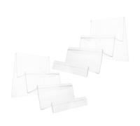 Générique 2 Pièces Support de Téléphone Portable, Présentoir pour Portefeuille en Acrylique, 3 Niveaux, Surface Inclinée, Léger, Résistant Casse, pour Téléphones et Portefeuilles,