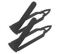 Générique 2 Pièces Support Mural en Acier Inoxydable Noir pour Crâne de Cerf Monté, Crochet Robuste et Réutilisable pour Trophée de Cerf Européen, pour Décoration Bar et Maison