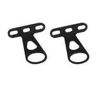 Générique 2 Pièces Support Panier Vélo Avant Métal Fixation Support Accessoires Installation Simple Convient pour Cyclisme Biking Activité Extérieure, Noir