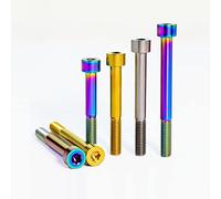 Générique 2 pièces Ti Bolt M5x30/35/40 Mm Cyclisme vis modifiées boulons en Titane Alliage de Titane vis à Culasse Allen(Ti Color,M5X45MM_2PCS)