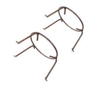 Générique 2 Pièces Trépied Structure de de Camp Feu Extérieur pour Cuisson Support Robuste Acier Rond Triangulaire Stable pour Barbecue et Cuisine Plein Air