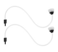 Générique 2 Pièces tube de scellage sous vide remplacement du tube de l’appareil de mise sous vide connecteur embout sous vide plastique blanc flexible pour stockage et