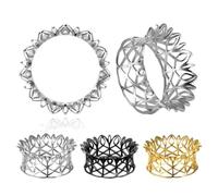 Générique 2 Pièces Tunnels d’Oreille Titanium 8-25mm Croix Creuse - avec Embouts Corne & Boucles à Perforations pour Élargissement(Gold,25mm (1"))