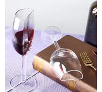 Générique 2 pièces Un Demi Verre De Vin | Demi-tasse à vin rouge à longue tige | Verres à champagne créatifs | Pour KTV Bar Night Club Party Lave-vaisselle 22.5x7x6cm 140ML