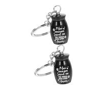 Générique 2 Pièces urne pour Animaux de Compagnie deuil d'un Animal de Compagnie aboyer Double Pendentif urne de crémation cendrier pour Chien Pendentif Porte-clés en Cendres d'animaux Black
